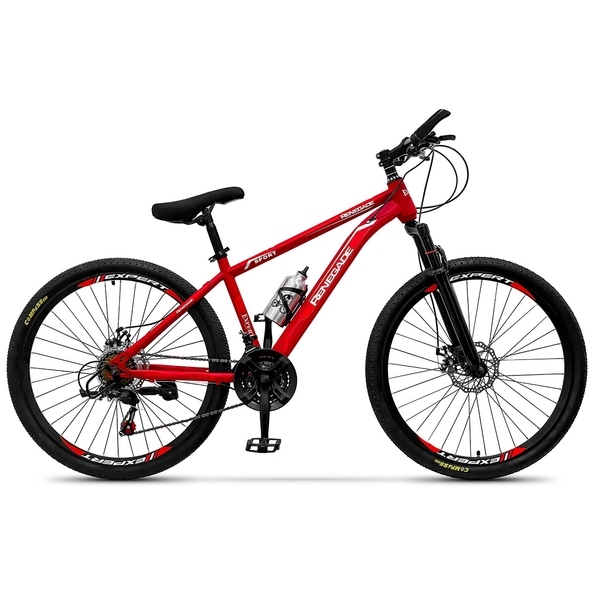 Bicicleta Montaña Expert Renegade Hombre Rod 26 Frenos Disco 21cambio - Rojo 