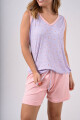 Pijama sin Manga Flores Pijama sin Manga Flores
