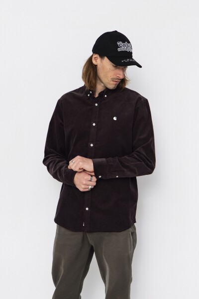 L/S Madison Fine Cord Shirt Gris