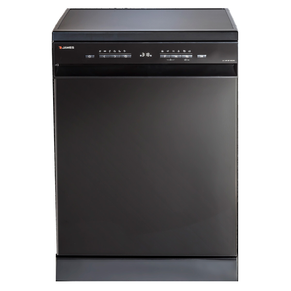 LAVAVAJILLAS JAMES 14 CUBIERTOS LV 14M BP NEGRO 