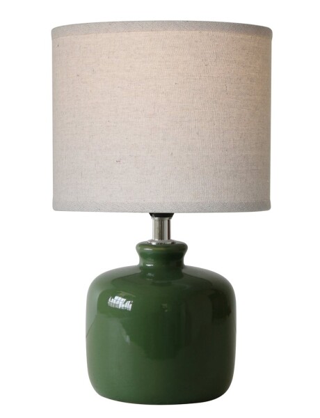 LAMPARA DE MESA CERAMICA D18x30CM VERDE LAMPARA DE MESA CERAMICA D18x30CM VERDE