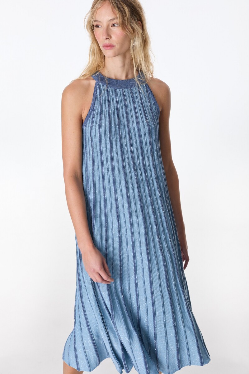 Vestido Ecos Celeste