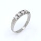 Anillo en oro 18k blanco y brillantes Anillo en oro 18k blanco y brillantes