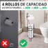 Porta Rollo Baño Soporte Papel Higienico De Pie Negro Mate PRP001 Porta Rollo Baño Soporte Papel Higienico De Pie Negro Mate PRP001