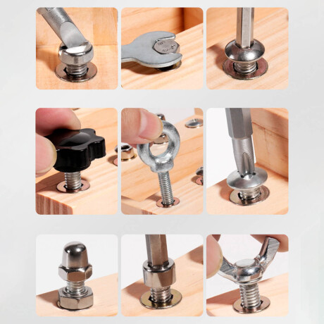 Camión De Madera Interactivo Herramientas Sensoriales El Rey Jug019018