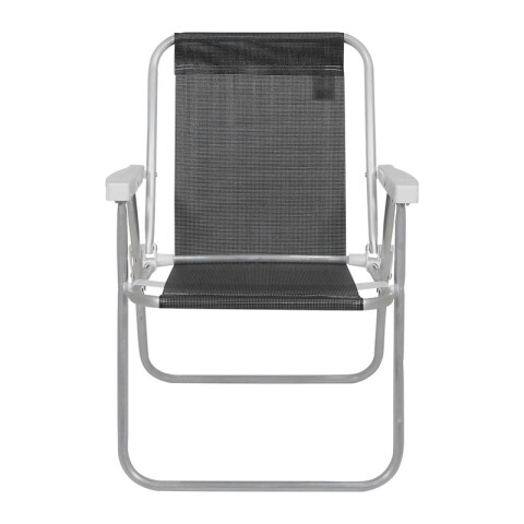 Silla Plegable de Aluminio 1 Posición NEGRO