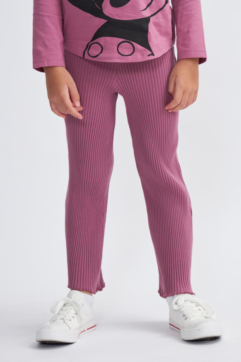 Legging rib oxford - Uva 