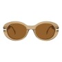 Lentes de sol De Acetato Redondo Premium Marrón/Marrón