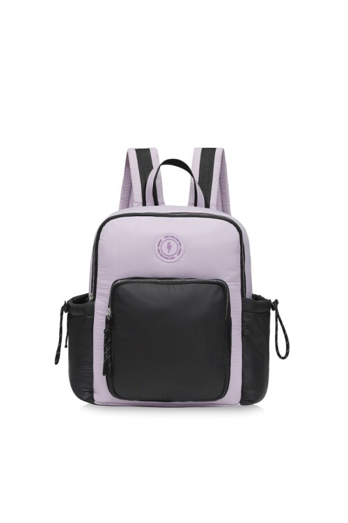 Mochila puffer Negro