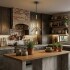 Lampara Colgante Vintage De Techo 80Cm Cadena Cuerda Dorado Color Negro