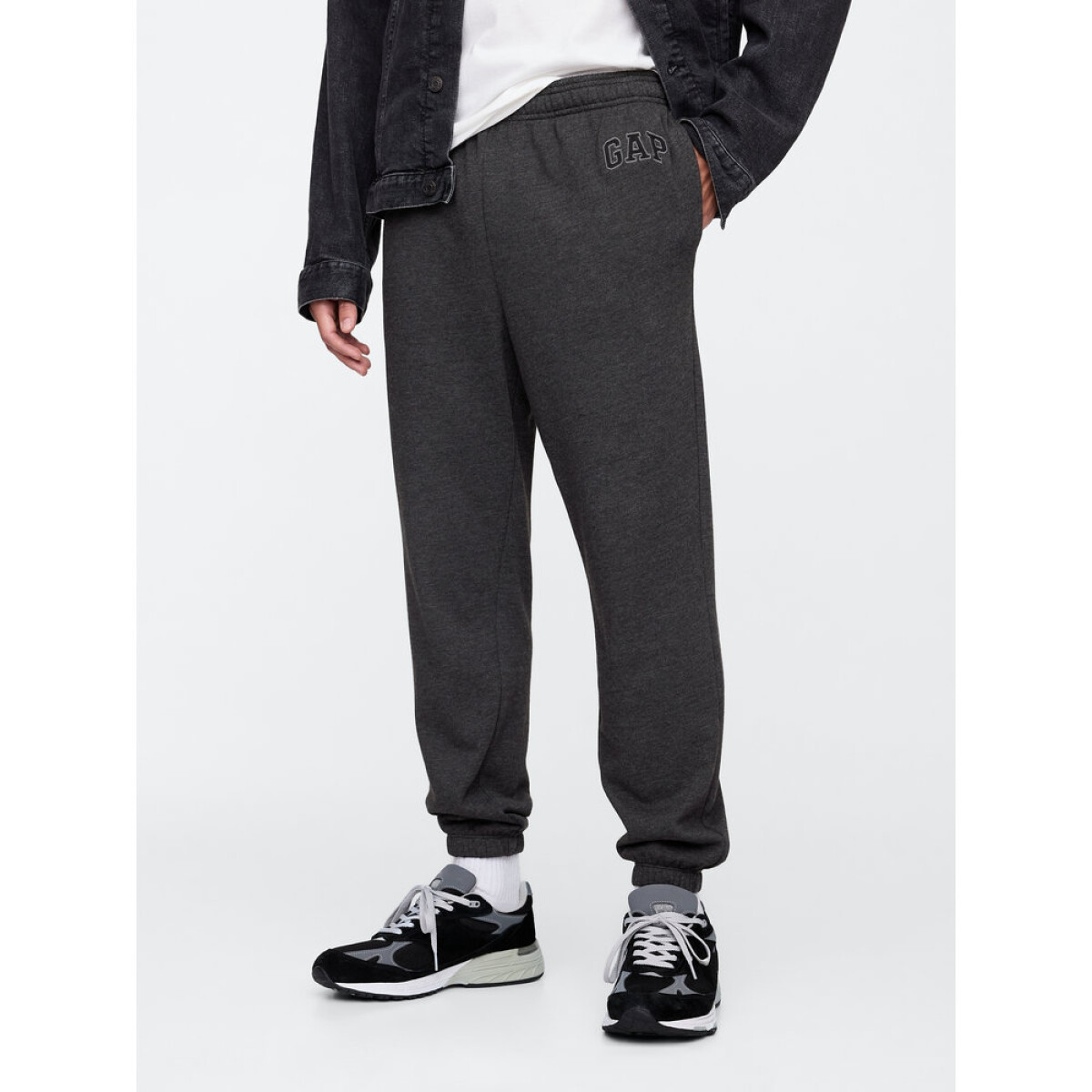 V-FRCH FT HERITAGE LOGO JOGGER B85 CHARCOAL HEATHER XXL - B85 CHARCOAL HEATHER 