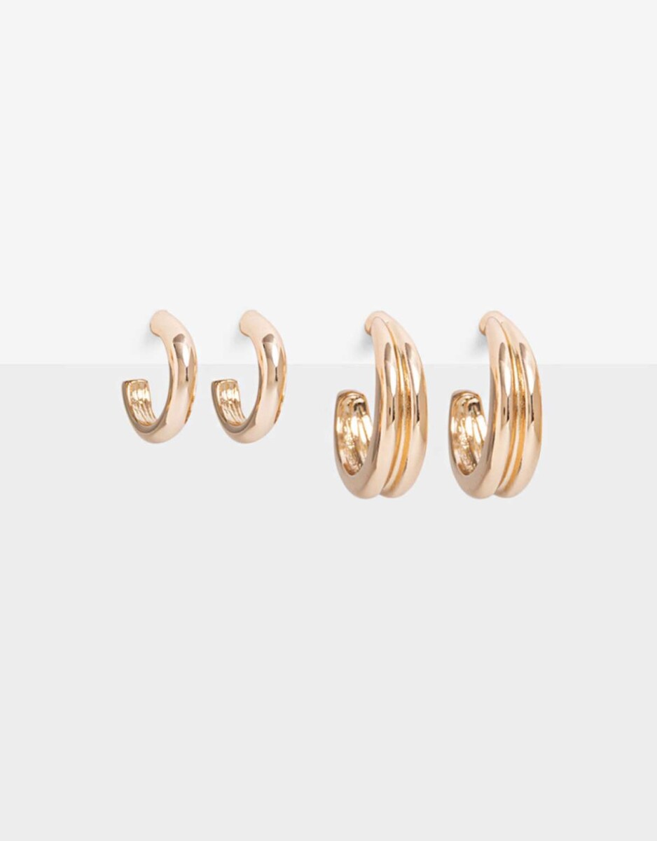 Set De Aros - Dorado 