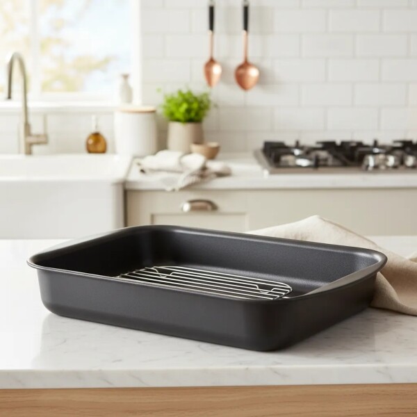 Asadera Rectangular Con Rejilla - 20048/034 - TRAMONTINA Asadera Rectangular Con Rejilla - 20048/034 - TRAMONTINA