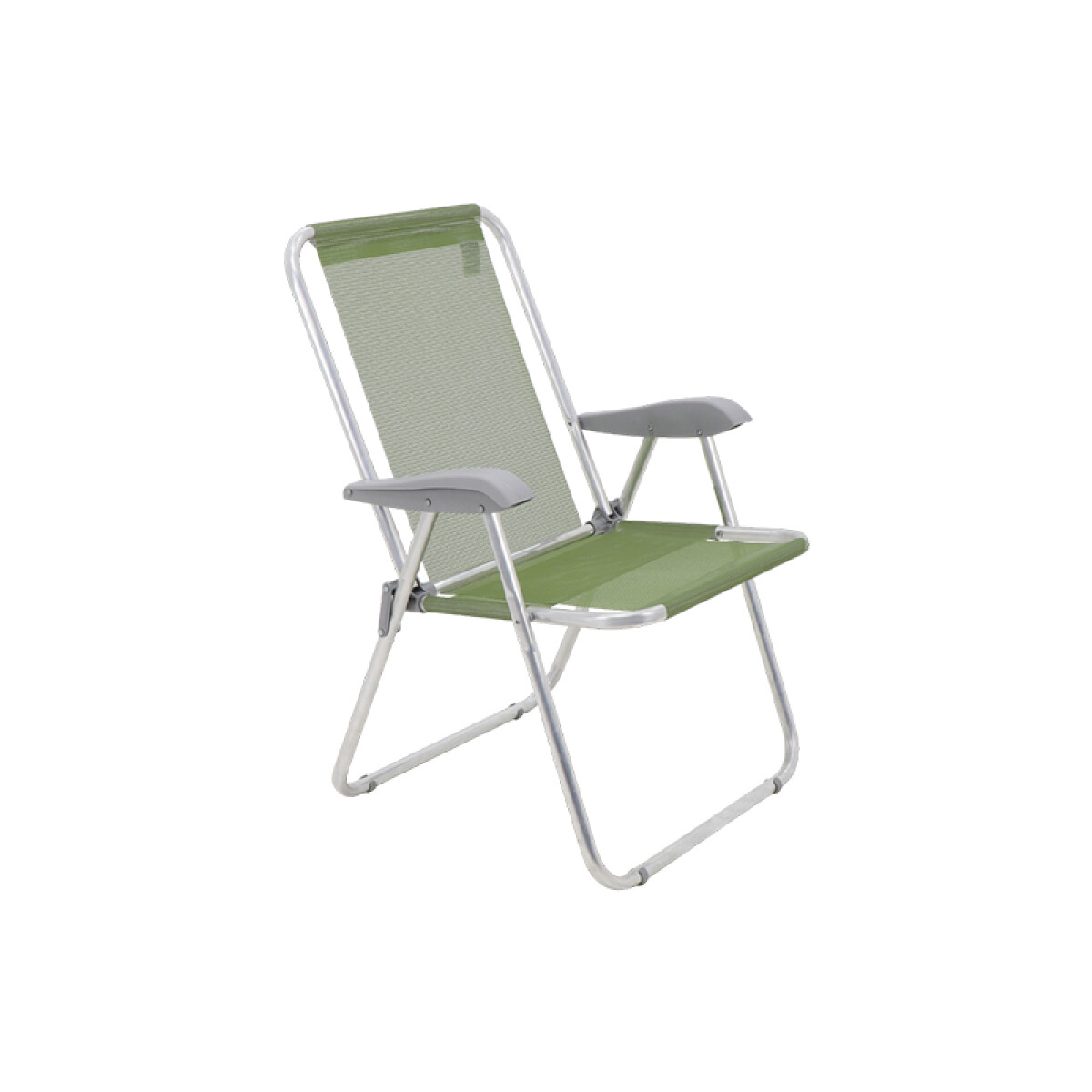 Silla playera de aluminio, verde oliva "CRETA" - TD0910 