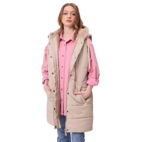 CHALECO DINLO XS-XL BEIGE