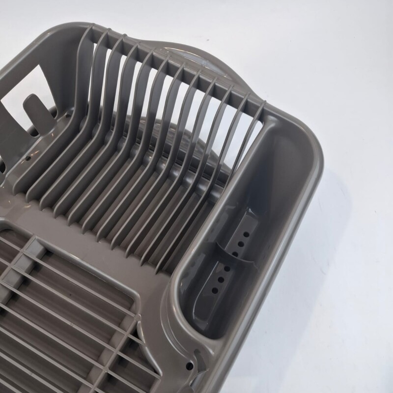 Escurridor de platos con bandeja GRIS OSCURO