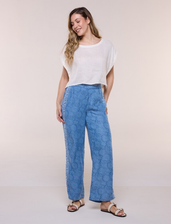 Pantalon Tencel Printed JEAN