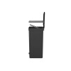 Papelera con pedal 30L Negro