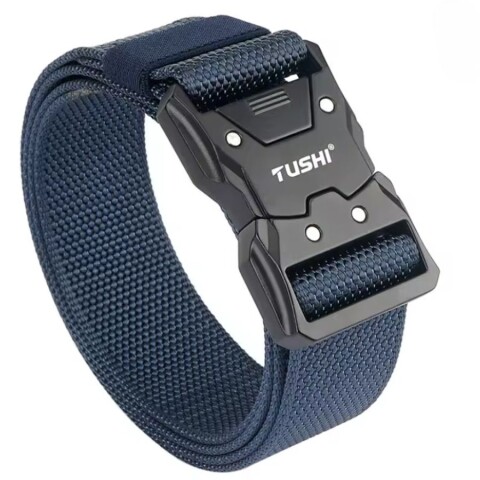 Cinturón Táctico Ajustable – Hebilla Metálica Rápida AZUL