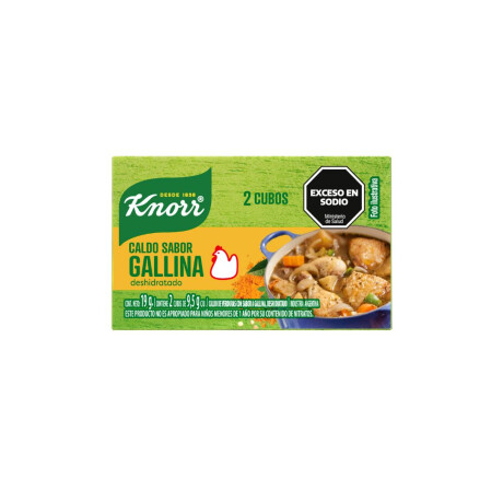 CALDO KNORR GALLINA X 2 CUBITOS CALDO KNORR GALLINA X 2 CUBITOS