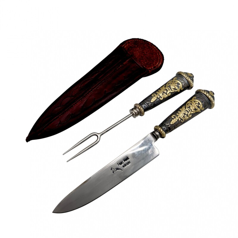 CUCHILLO CRIOLLO PLATA Y ORO 04 cccrpo04