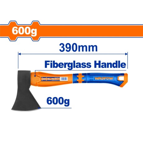 HACHA 600G MANGO FIBRA DE VIDRIO WADFOW WHM6306 001