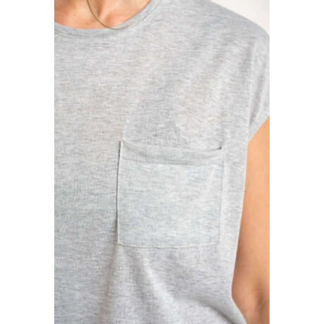 Remera Algod0n Gris