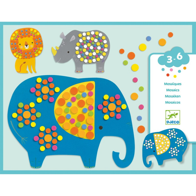 Mosaicos Soft Jungle Djeco Mosaicos Soft Jungle Djeco