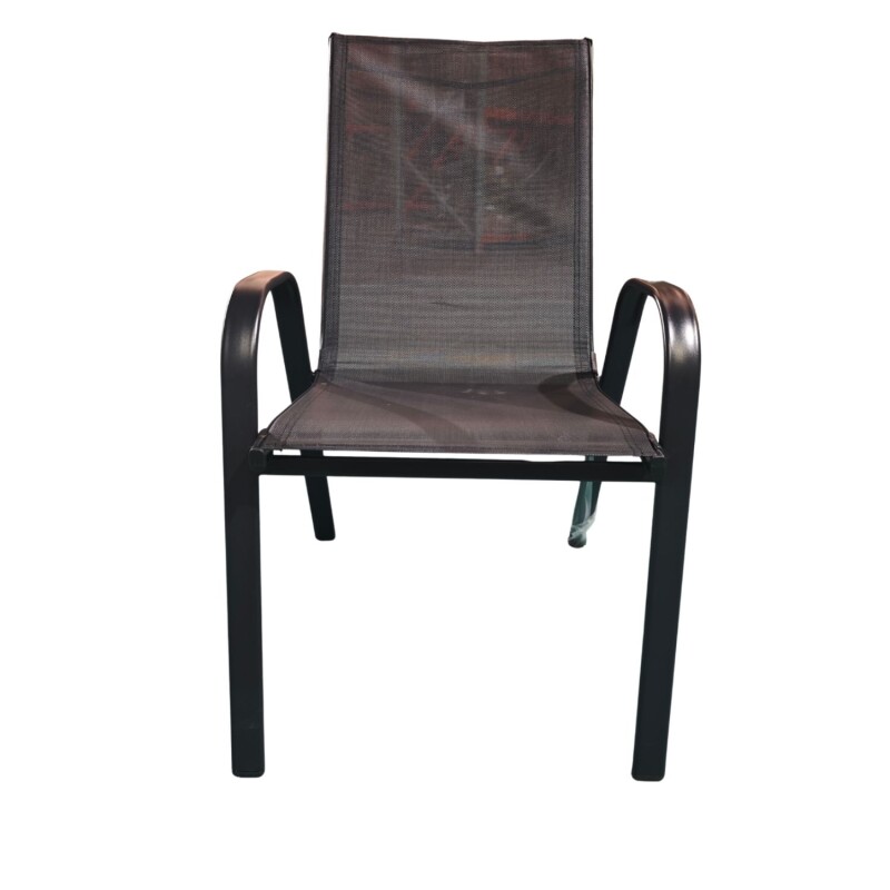 Silla Arye Paysandu beige de aluminio ligero Negro