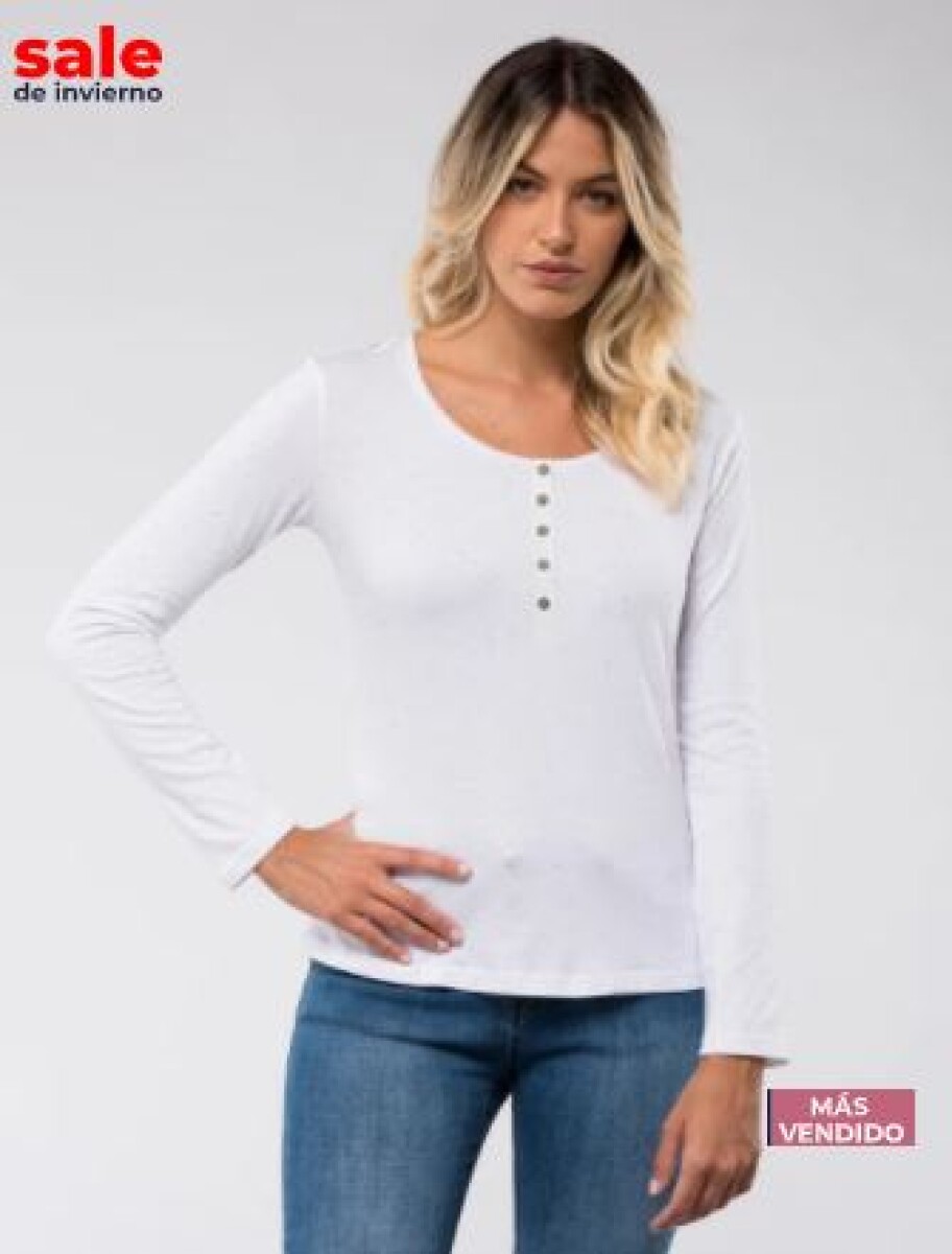 Blusa lisa - Blanca 