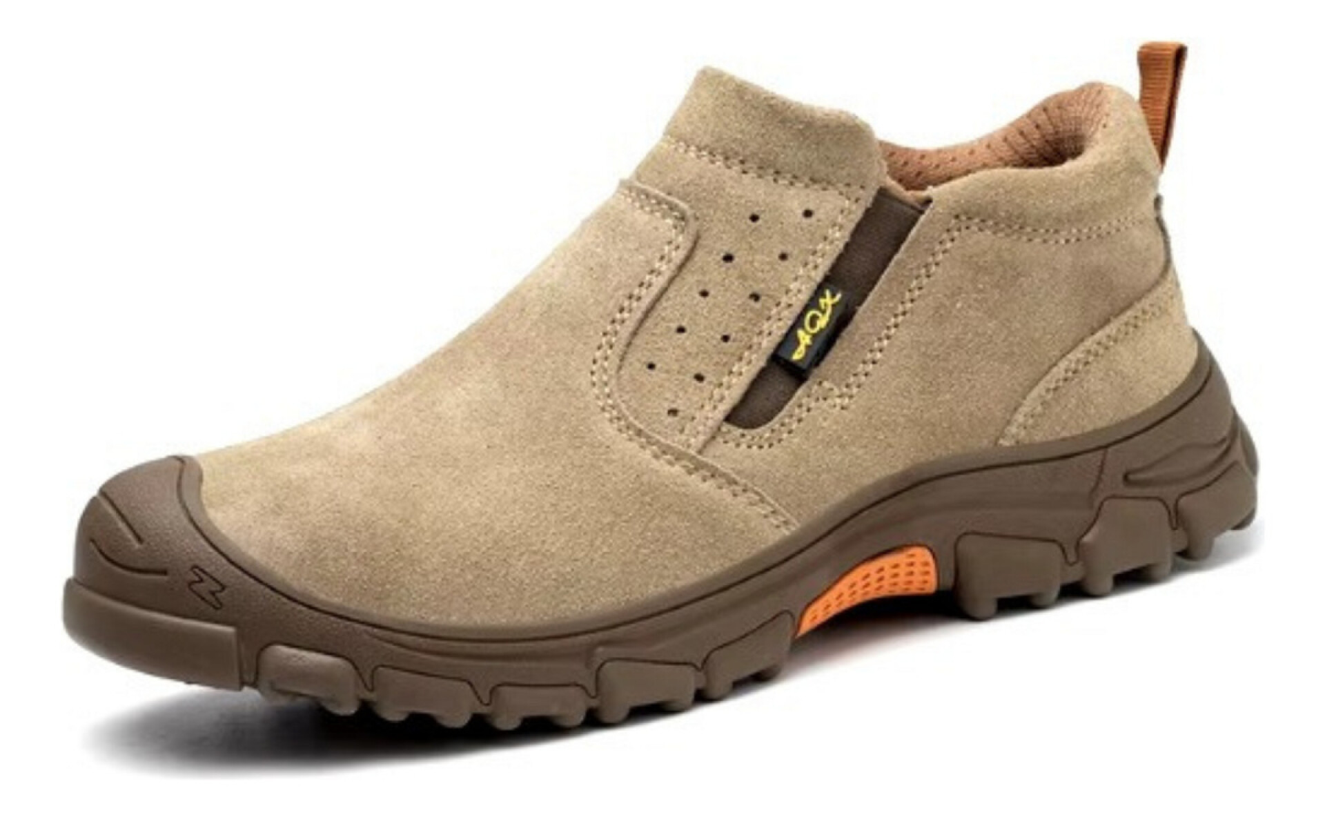 Calzado De Trabajo Seguridad Punta Reforzada Estilo Bota - Beige 