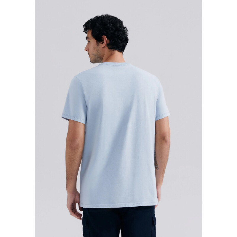 CAMISETA MM MASC AZUL CLARO