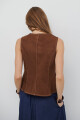CHALECO SUEDE MARRON