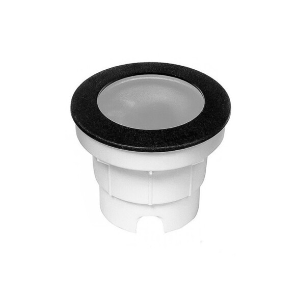 Luminaria de embutir LED piso negra IP67 Ø120mm FL0212