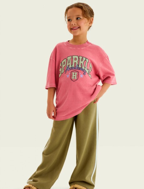 PANTALONES DEPORTIVOS DE PIERNA ANCHA VERDE