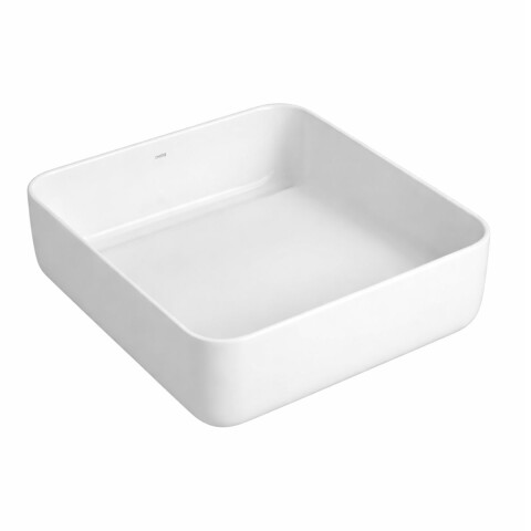 Bacha de apoyo cuadrada 40 cm blanca brillante Deca Bacha De Apoyo Cuadrada 40 Cm Blanca Brillante Deca