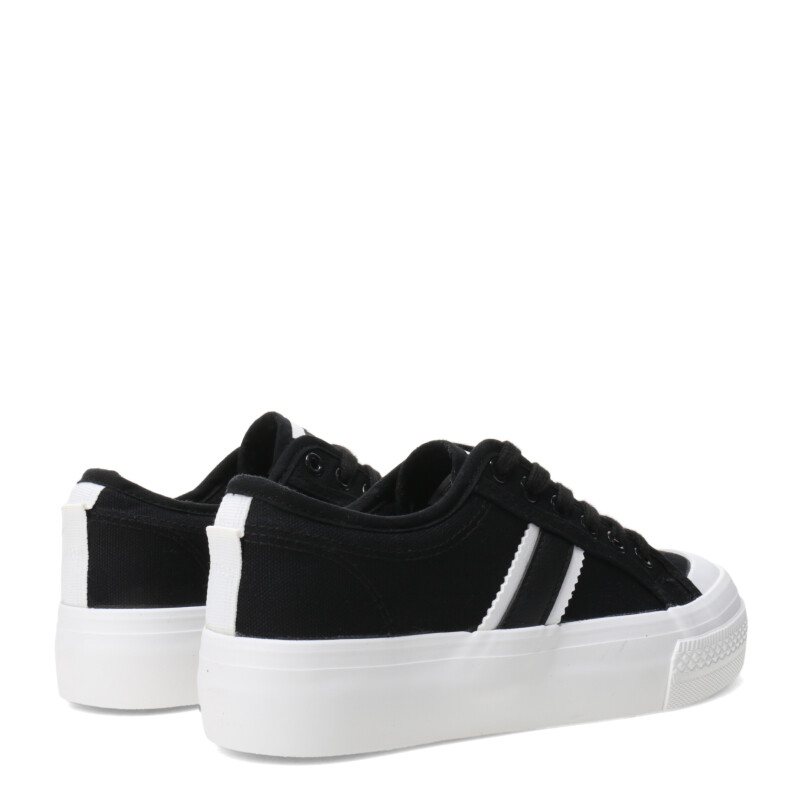 Championes MissCarol Dilon Acordonado De Lona Femenino Negro