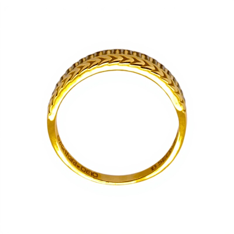 Anillo Sin Fin-Oro Bajo-Piedra Zirconia-AN8100 conpiedra