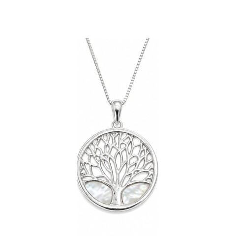Cadena con medalla de Nacar y árbol Cadena con medalla de Nacar y árbol
