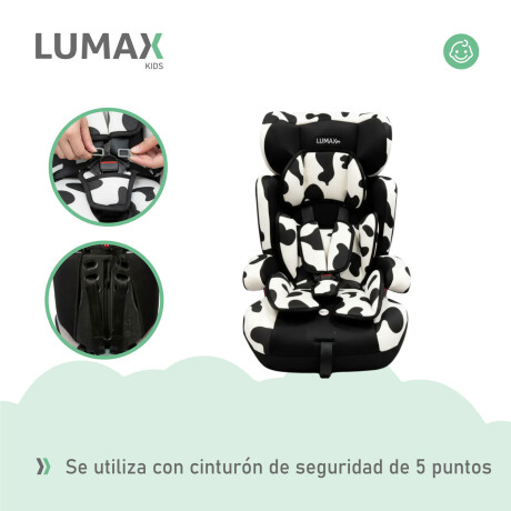 Silla para Auto Booster 3 en 1 Next Generation Lumax Kids Blanco/Negro