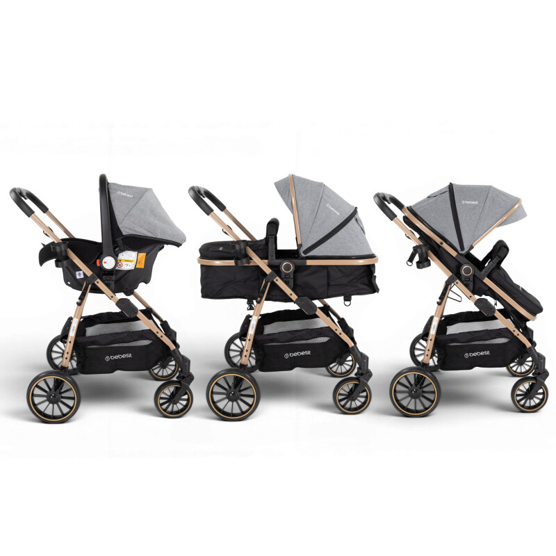 Coche Travel System Jumbo con Baby Silla Ruedas Todo Terreno Coche Travel System Jumbo con Baby Silla Ruedas Todo Terreno