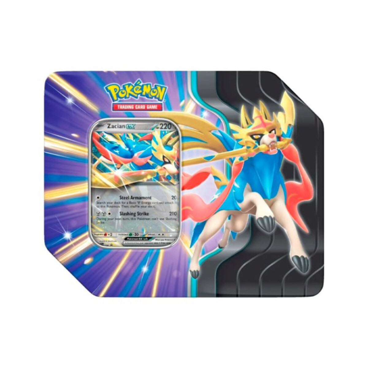 Pokémon Slashing Legends Tin - Zacian EX [Inglés] 