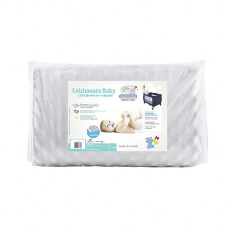 Colchoneta Latex Lavable Bebé Fibrasca 64 x 88 x 7 cm