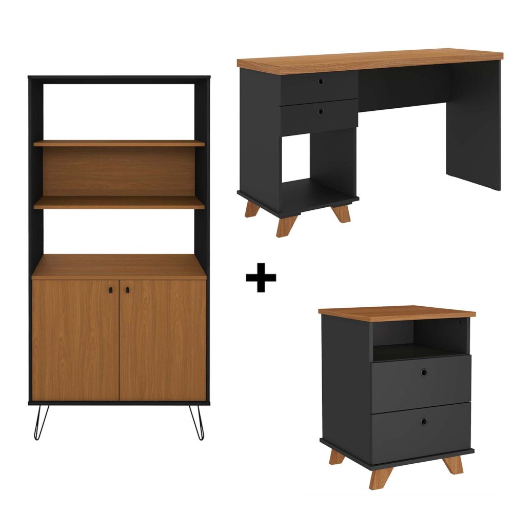 COMBO SKY ESCRITORIO + CAJONERA + BIBLIOTECA