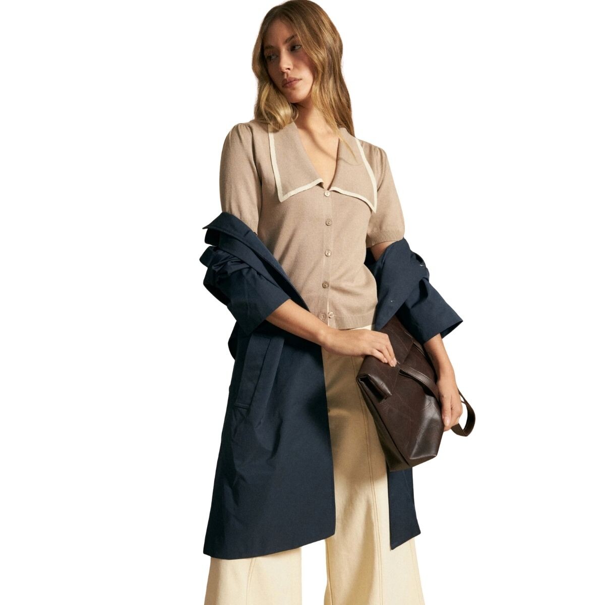 TOP GREGORIA S-XXL - BEIGE OSCU 