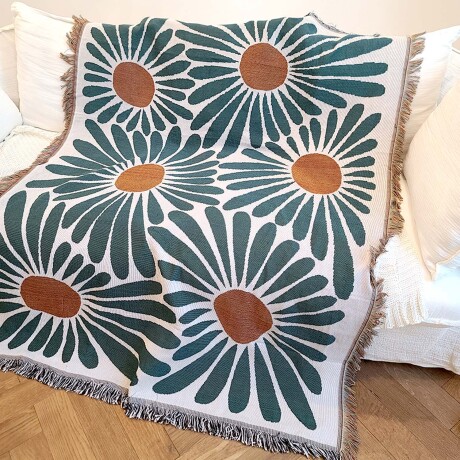 Cobertor Protector Funda Cubre Sillón Sofá Reversible 1.6x2M Verde