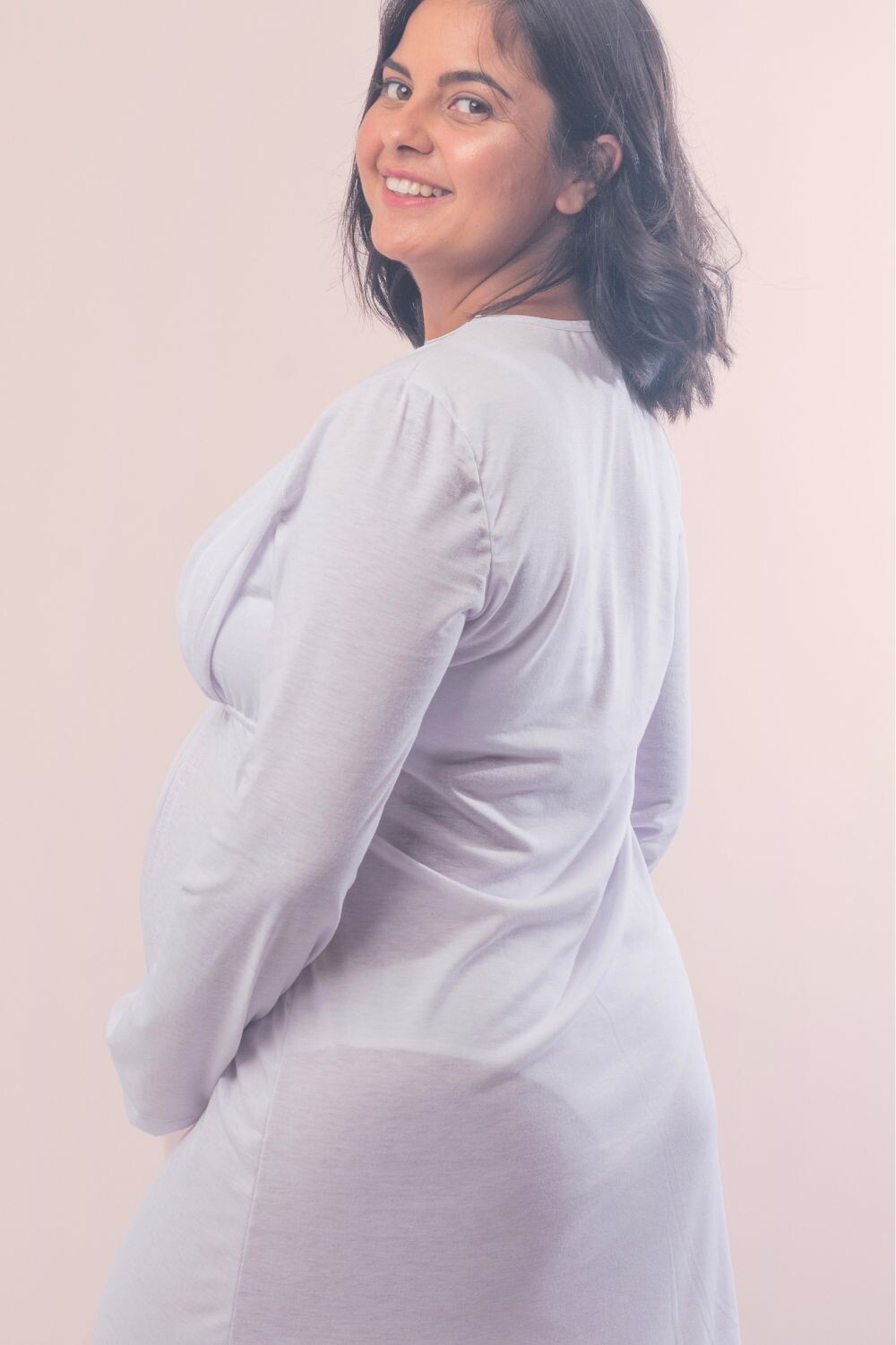 Camisón Maternal Angela Blanco