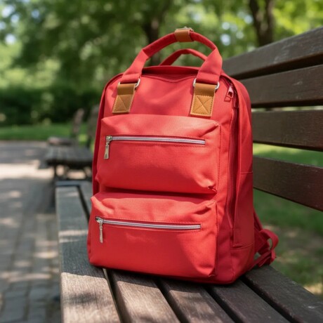 Mochila Lumax Fashion Para Notebook Uso Diario Diseño Moderno Cómoda Y Funcional Rojo