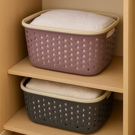 CESTO CANASTO ORGANIZADOR CALADO 37X25,6X21,2CM CESTO CANASTO ORGANIZADOR CALADO 37X25,6X21,2CM