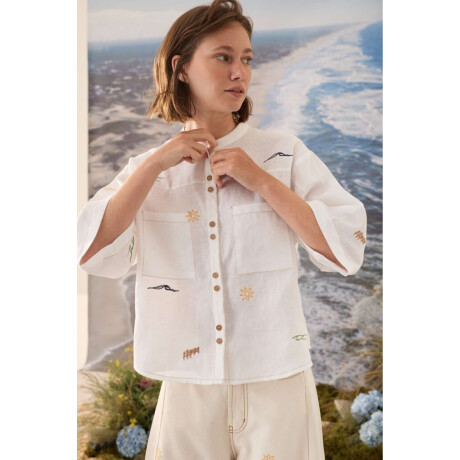Camisa Ala Detail Blanco